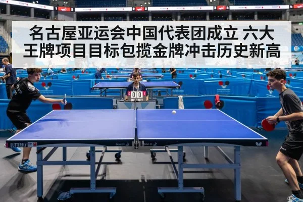 名古屋亚运会中国代表团成立 六大王牌项目目标包揽金牌冲击历史新高